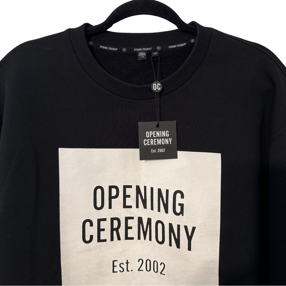 ⚫️⚪️ Opening Ceremony Unisex Cut Off Boxy Logo Sweater - Picture 6 of 9